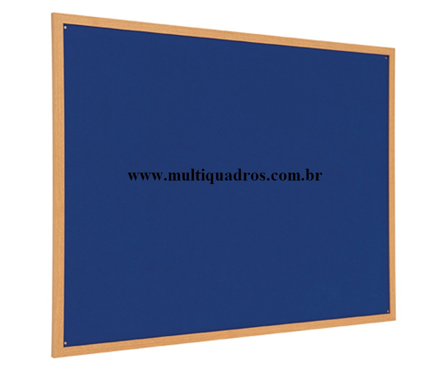 Quadro de Avisos de Feltro Azul